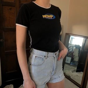 retro racer NCMP Y2K baby-tee